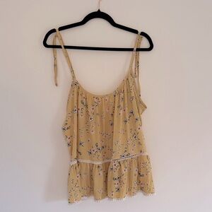 Yellow Floral Tank